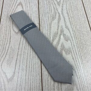 523 - Michael Kors Mini Gingham Tie Black 001 2MKC24-1044 Silk Blend $69.50